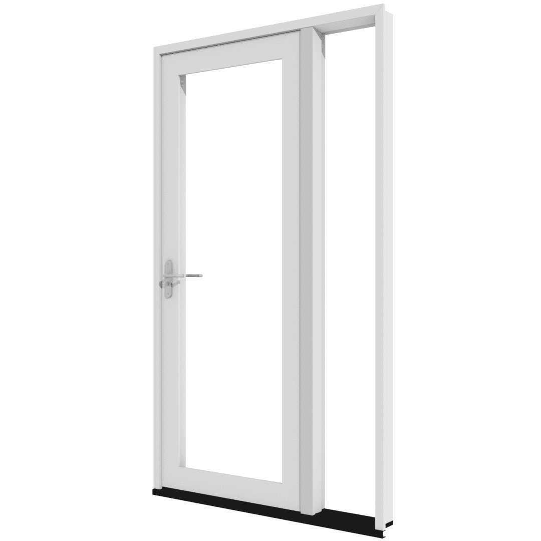 kunststof terrasdeur met zijlicht rechts