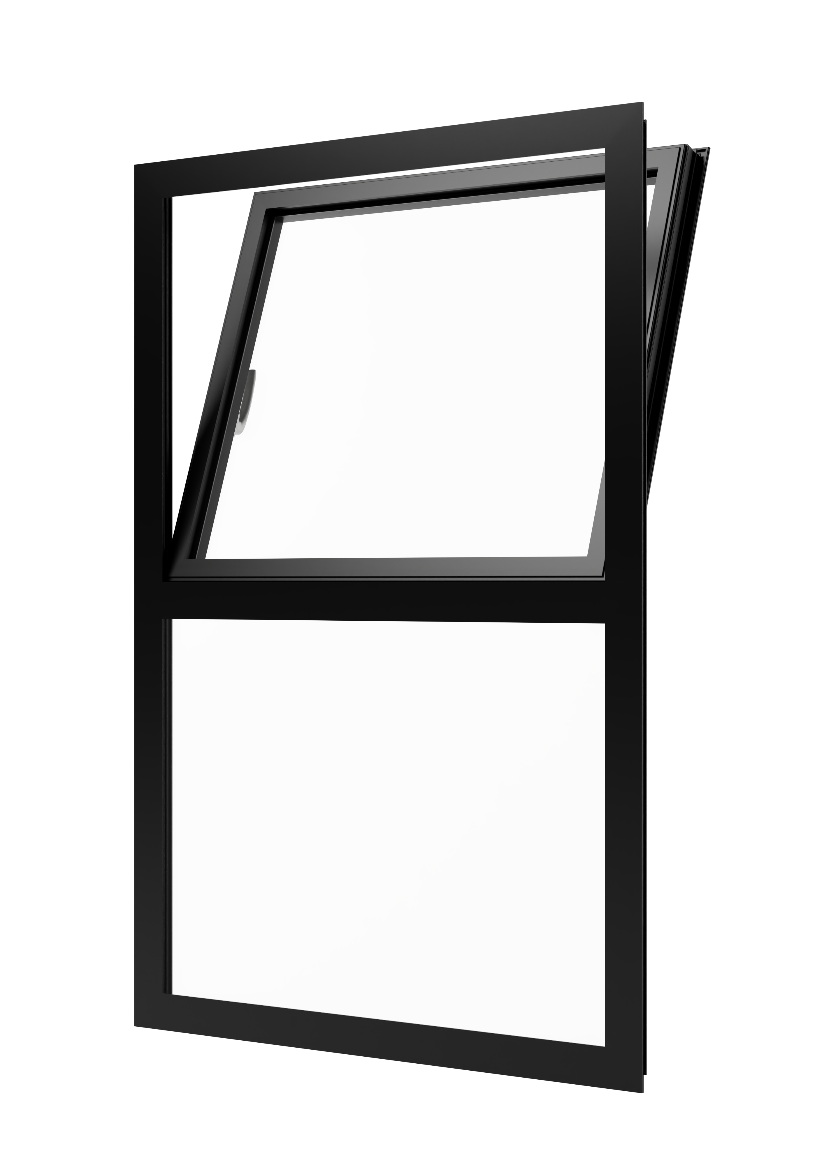 Aluminium kippfenster (oben) mit unterlicht