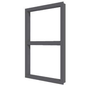 aluminium vast glas 2 vakken