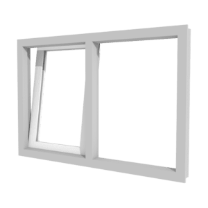 kunststof valraam links