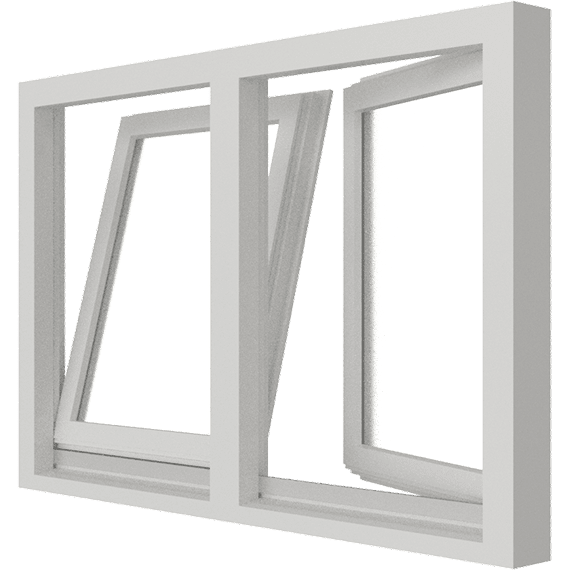 draaikiepraam 2 vakken hout