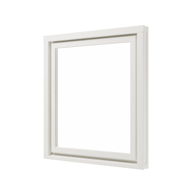 Einteiliges festverglastes Holzfenster